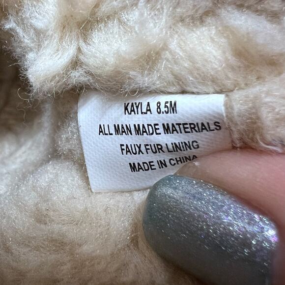 CUSHIONAIRE Kenzie W 8.5 Suede Tan Platform Booties Hidden Wedge Extra Height - Picture 12 of 14